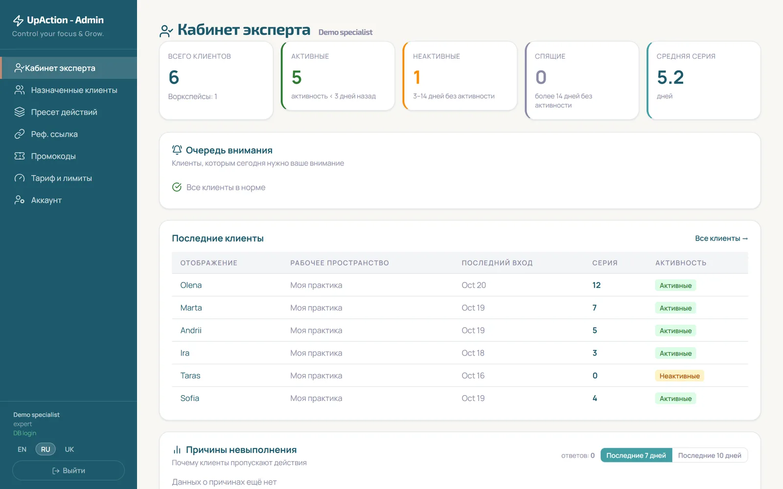 Кабинет специалиста